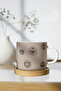 White Porcelain Patterned Nescafe Cup