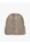 Knitted Beret with Melted Fold Detail
