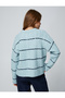 Crew Neck Knitwear Sweater Braided Motif Ribbed - 4