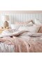 Dahlıa Bamboo Extra King Size Duvet Cover Set 260X220 cm Powder/Ecru - 5