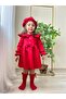Girl's Dress Red Socks Hat Included - 2