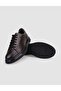 100% Genuine Leather Brown Lace-Up Men's Sports Shoes - 4
