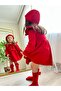 Girl's Dress Red Socks Hat Included