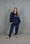 Plus Size Elastic Velvet Suit - 5