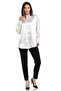Women's White Satin Shirt - 2