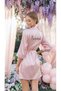Satin Bridesmaid Embroidered Powder Bridesmaid Dressing Gown
