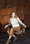 Jewel Buttoned Knitwear Cardigan 5610 Beige-Ecru - 2