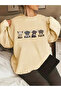 Printed Unisex Oversize Crew Neck Sweatshirt