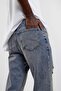 Men's Jean Pants Kp-389 1 Bf Navy Blue Ripped Boyfriend Style - 4