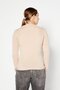 Women Crew Neck Long Sleeve Brand Logo Sweater, Blush - 3