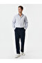 Slim Fit Shirt Half Italian Neckline Button Long Sleeve - 2