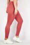 Women Sportswear Fit Brand Logo Training Legging, Pink Rose - 2