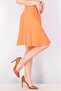 Women Plain Mini Skirt, Coral - 2
