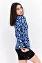 Women Sportswear Fit Long Sleeve Front Zip Jacket, Navy Blue Combo - 2