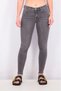 Women Low Waist Skinny Fit Jeans, Grey Wash