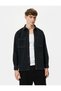 Washable Shirt with Stitching Detail, Classic Collar Buttoned Pocket - 3