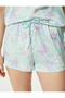 Floral Pajama Bottom Shorts Normal Elastic Waist - 5