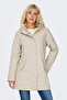 Onlsally Waterproof Hooded Zipper and Snap Closure Regular Fit Coat Coat 15206116