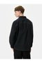 Washable Shirt with Stitching Detail, Classic Collar Buttoned Pocket - 4