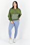 Women Sportswear Fit Long Sleeves Running Sweatshirt, Olive - 4