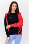 Women Sportswear Fit Brand Logo Training Sweatshirt, Black