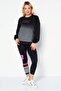 Women Sportswear Fit Long Sleeves Training Sweatshirt, Black - 4