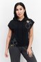 Women Sportswear Fit Brand Logo Training Hoodies, Black