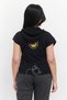 Women Sportswear Fit Brand Logo Training Hoodies, Black - 4