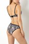 Zebra Patterned Bra Set - 3