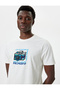 Cotton Slim Fit T-Shirt - Slogan Printed, Short Sleeve, Crew Neck