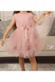 Cherry Short Sleeve Cotton Lined Tutu Skirt Girl's Tulle Princess Dress - 3