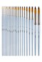 Watercolor Brush No:5 1 Piece Synthetic Bristle Water Color Professional Brons Brush Art And Hobby Acrylic Bo - 4