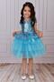 Blue Girl's Tulle Evening Dress Party and Birthday Dress - 5