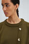 Strickpullover mit Knopfdetail - 2