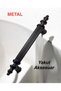 (19,2cm)-Black-Metal Aluminum Handle Cabinet Drawer Furniture Handle Kitchen Bathroom Handle-Asos192Mm-Elf139