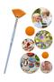Fan Brush No 8 1 Pcs Synthetic Bristle Fan Brons Brush Art and Hobby for Acrylic Paint Oil Paint Gua - 3