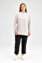 ZIPPERED CREPE TUNIC