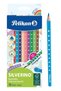 12 Dry Crayons - Carton Box, 1 Pack, 12 Colors, Triangular Attitude, Silverino Dry Color, Full Size Stay Colorful