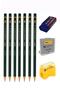 A5 Sketchbook Spralli 50 Sheets Charcoal Drawing Set Eraser Fatih Graded Pencil Hobby Design - 2