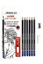 Alpino Color Experience - Set of 6 Graphite Pencils, Graduated Drawing and Sketching Pencils
