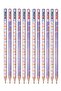 Princess Round Lead Pencil 12 Pcs 1 Pack Conqueror Lead Pencil 2B Lead Castle in Black Soft Colors - 4