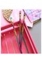 Pencil with Eraser Head, 3 Pieces of Glitter and Gold Makeup Brush, Pencil with Soft Colors