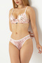 Zebra Patterned Bra Set - 3
