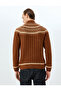 Turtleneck Textured Patterned Winter Knitwear Sweater - 4