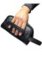 3 Compartment Banded Leather Handbag with Bracelet Holder Shaving Bag Travel Bag - 4