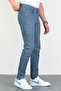 Men's Blue Slim Fit Lycra Flexible Grinded Denim Trousers Hlthe001941 - 5
