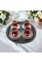 Metal Presentation Tray, Coffee Tray, Tea Tray, 30 cm Round Tray - 3