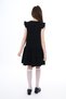 Girl's Buttoned Metal Crest Detailed School Dress - 6