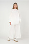 Drawstring Poplin Tunic White