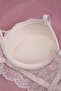 Grit & Lace Series Cross Strap Ecru Bra Set - 4